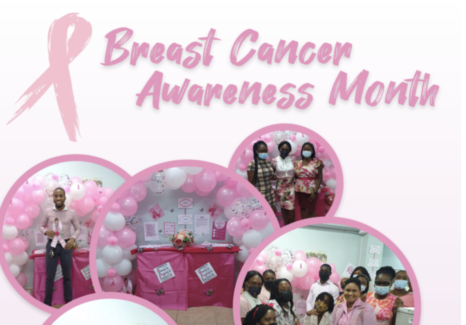 TRHA’s Finance Dep’t  recognizes Breast Cancer Awareness Month